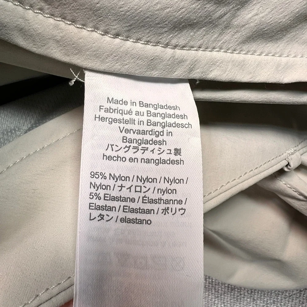 J. Crew 484 Slim Stretch Tech Pants Men 30x32 Khaki Water Resistant Commuter NEW